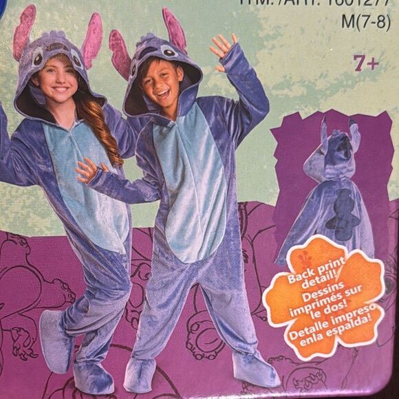 SOLD Kids Disney Stitch from Lilo & Stitch Halloween Costume Size 7-8 NEW - Picture 1 of 11